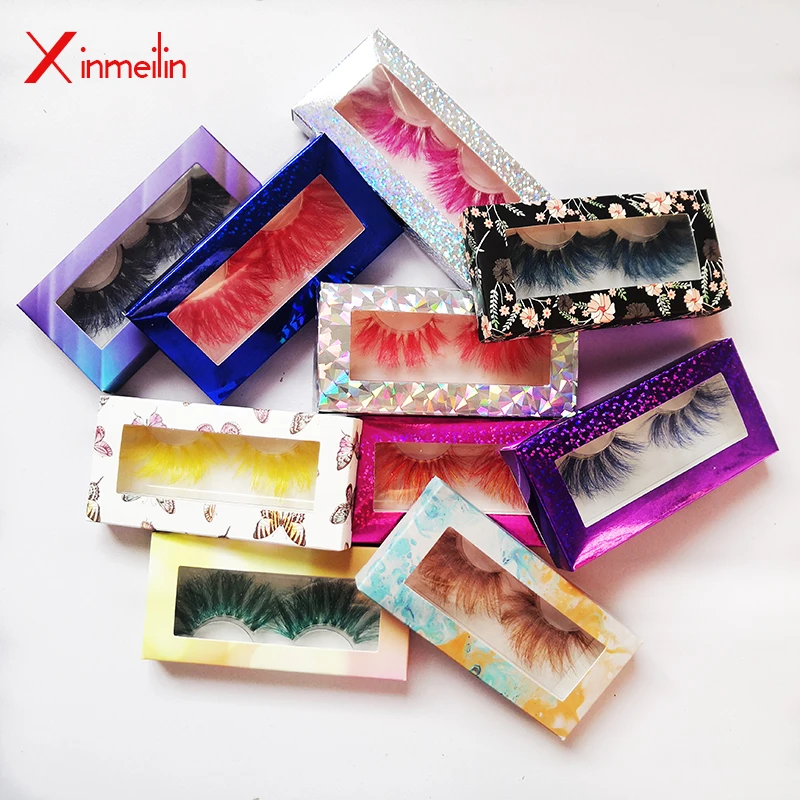 25 мм норковые ресницы оптом Макияж Красота 3D Цвет натуральные накладные Объемные