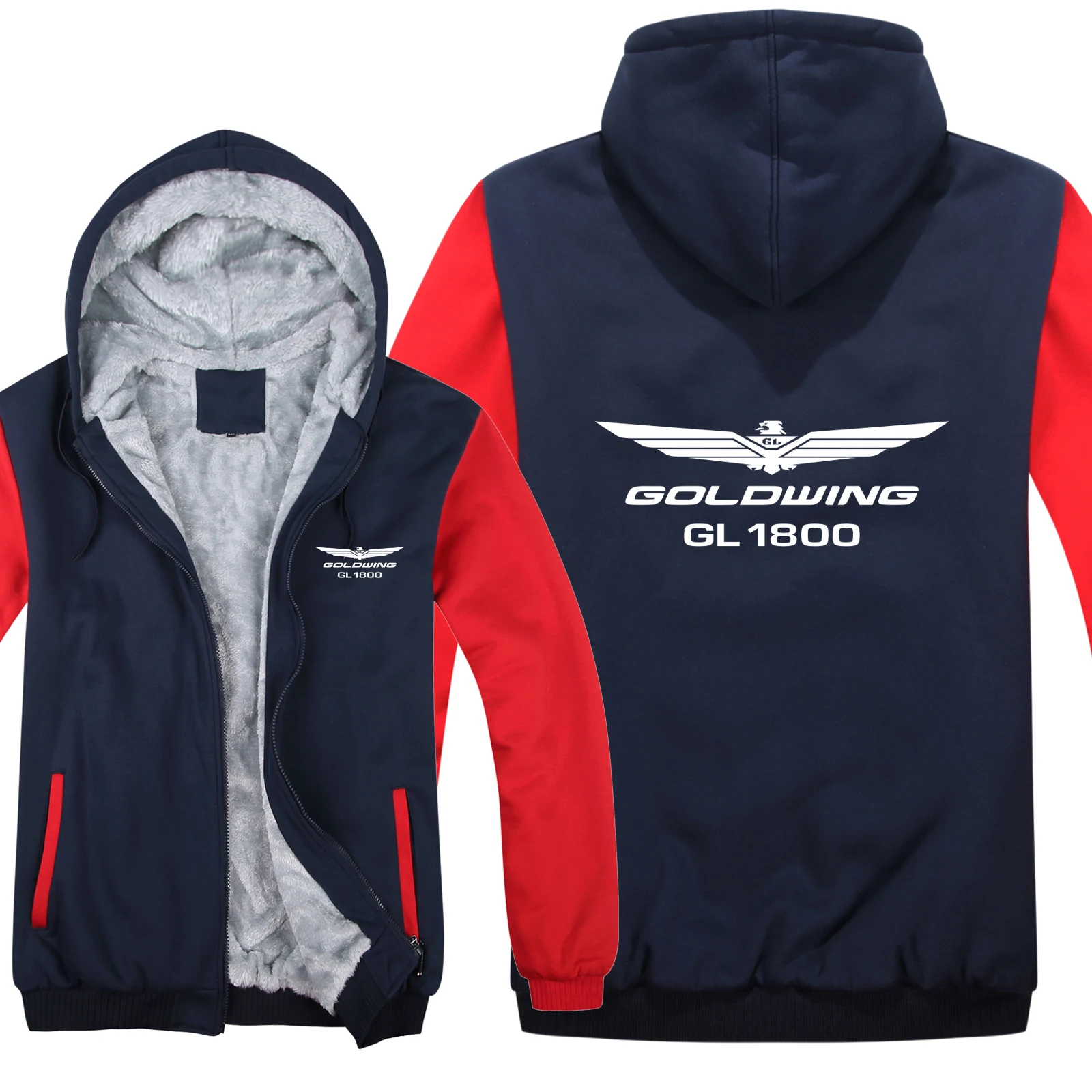 

2021 Winter For Goldwing GL1800 Hoodies Men Fashion Wool Liner Jacket Sweatshirts Hoody gh