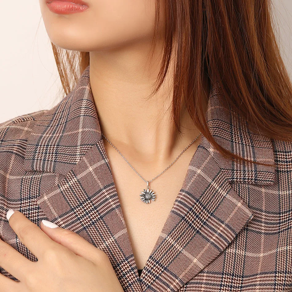 FUN BEAUTY новинка 2020 ожерелье Маргаритка из стерлингового серебра S925 пробы тайское