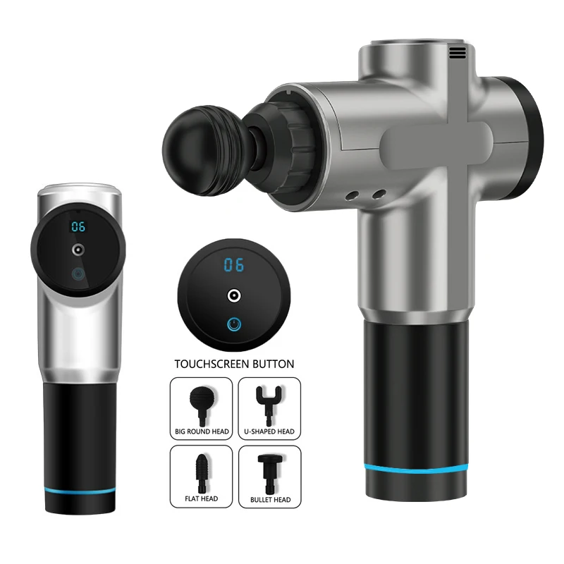 ЖК дисплей массажный пистолет вибратор стимулятор мышц Релаксация для похудения