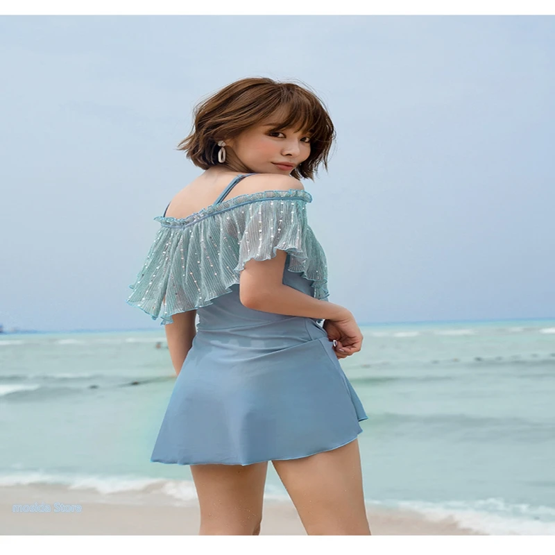 

50pcs 2021 new Japanese sexy backless solid color swimsuit female holiday swimsuit