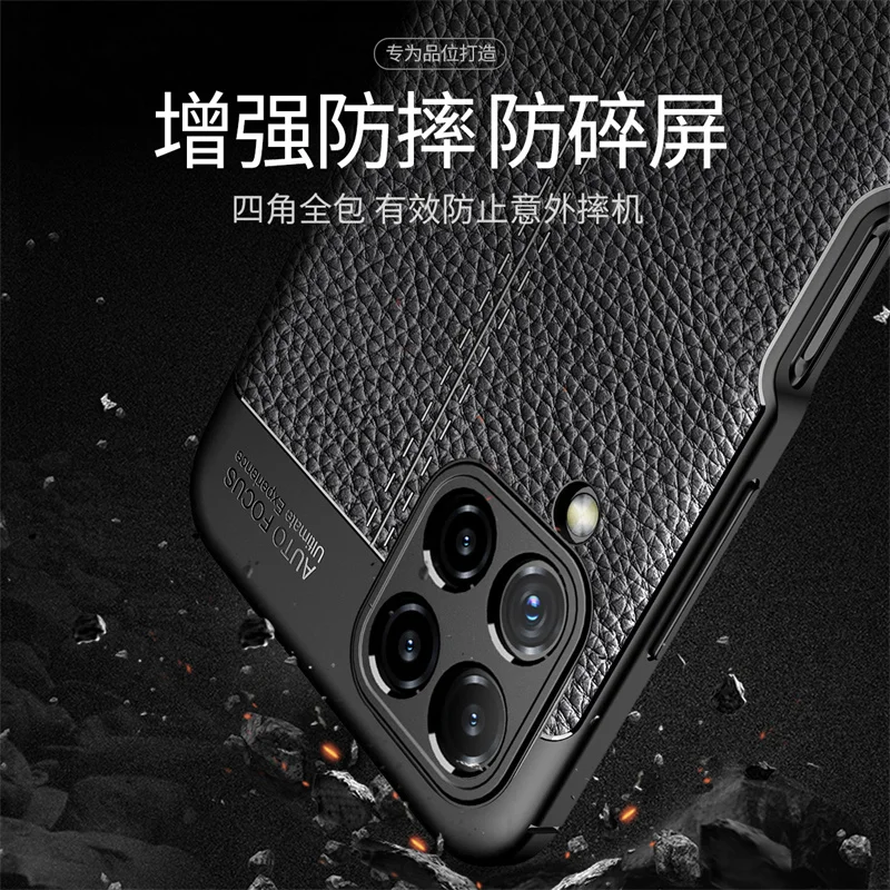 for cover samsung galaxy m32 case for samsung m32 capas armor luxury soft tpu bumper leather for fundas samsung m 32 m32 cover free global shipping