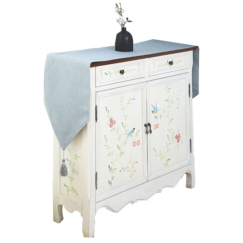 

Morden concise solid table runner the us style long strip table cloth dinning/tv/shoe table cover Chinese style table runner