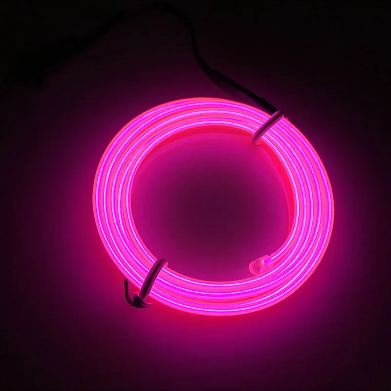 6MM USB DC 5V EL Wire LED Neon Light Rope Tube Flexible Strip Lamp Dance Party Car Decoration with Inverter Connector | Лампы и