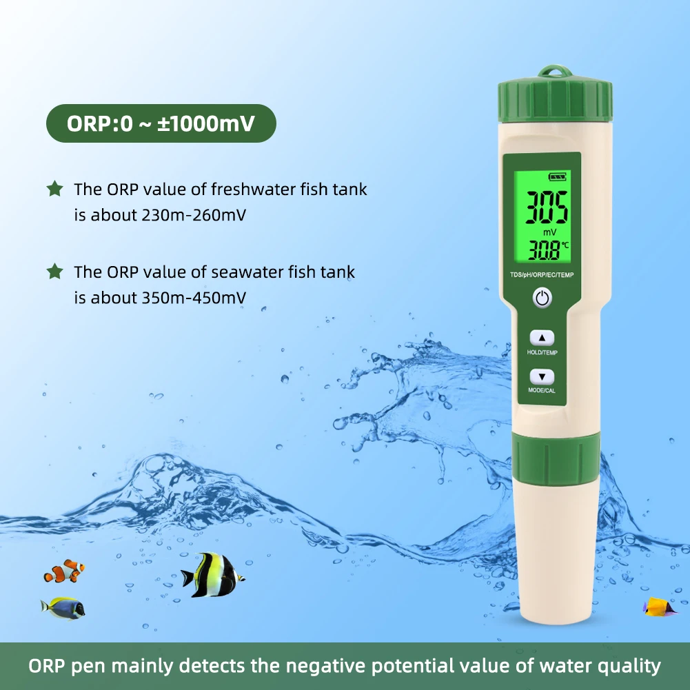 Цифровой измеритель PH Pen 0 01 Высокоточный pH TDS EC ORP температурный фильтр