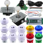 Аркадный контроллер SJ @ JX, 3D геймпад, аналоговый сенсорный джойстик, микропереключатель, светодиодный кнопочный кодировщик для PS3, Nintendo Switch, Xbox 360