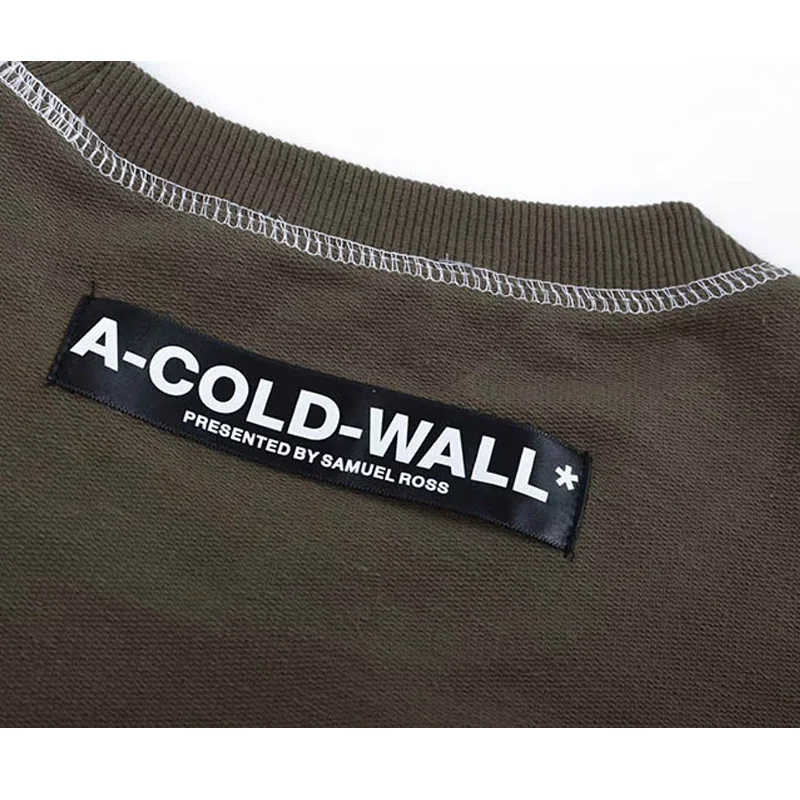 Новый 19SS Сезон весна осень Холодной стены ACW Мужская и женская футболка Свободная