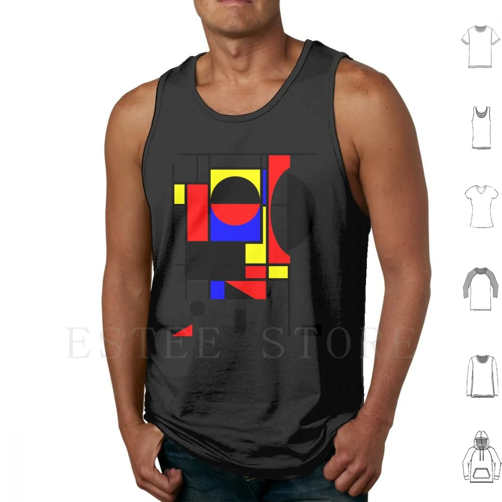 

Майка в винтажном стиле 90-х с геометрическим рисунком