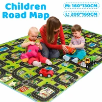city traffic road map kids toy city car parking lot roadmap traffic signs baby climbing playing mat play game mat carpet large