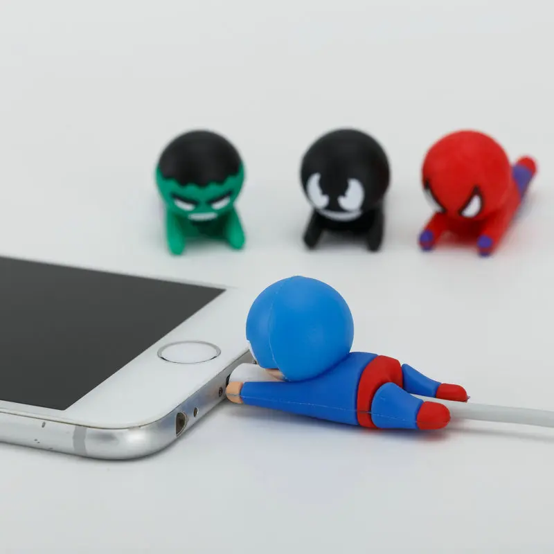 Disney с героями комиксов Марвел Usb кабель Защитный чехол рисунком из мультфильма