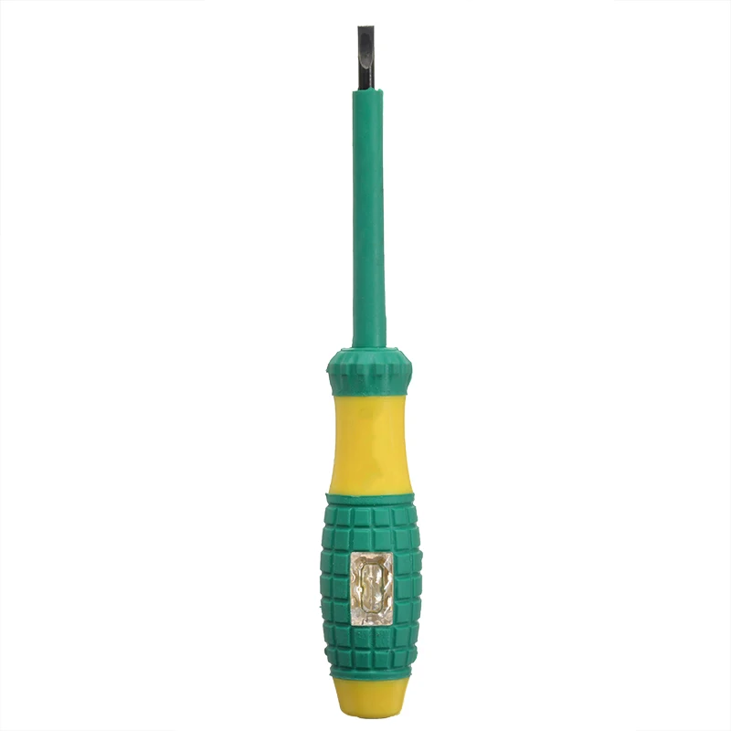 Mayitr желтый зеленый Электрический тест er Pen 220V отвертка детектор мощности зонд промышленный тест Напряжения Ручка диаметр 4 мм