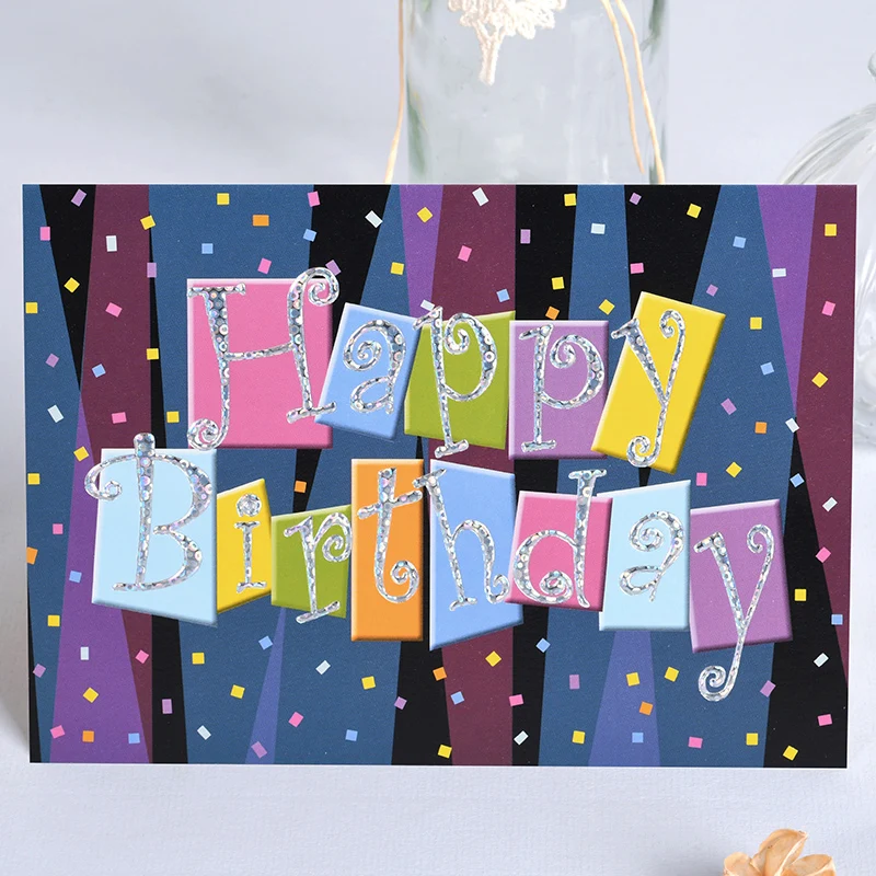 J 10 комплектов Творческий Бизнес карты пожелания по случаю Дня рождения, чтобы отправить богато, отправьте друзьям маленькие карточки - Цвет: J