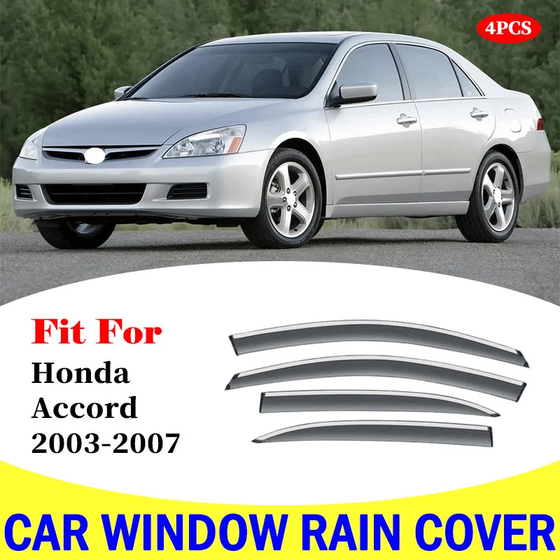 For For Honda Accord 2003-2007 window visor car rain shield deflectors awning trim cover exterior rain cover car accessories