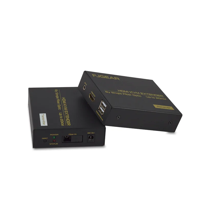 HDMI KVM волоконный удлинитель волоконно-оптический конвертер Поддержка USB контроль