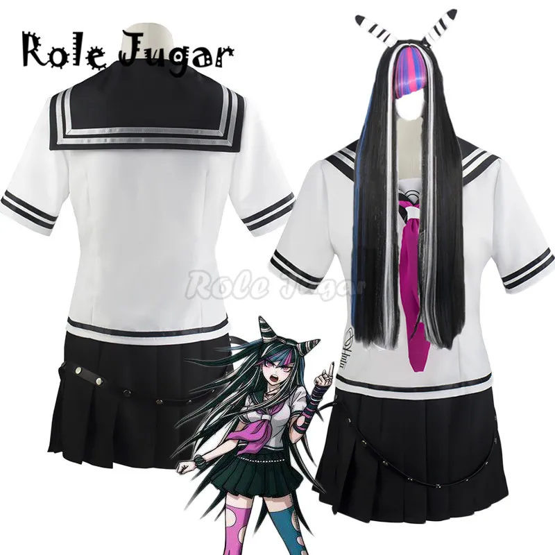 

Аниме Super Dangan Ronpa 2 Danganronpa Ibuki Mioda Косплей костюмы юбка Хэллоуин для женщин карнавальные костюмы для вечеринок парики