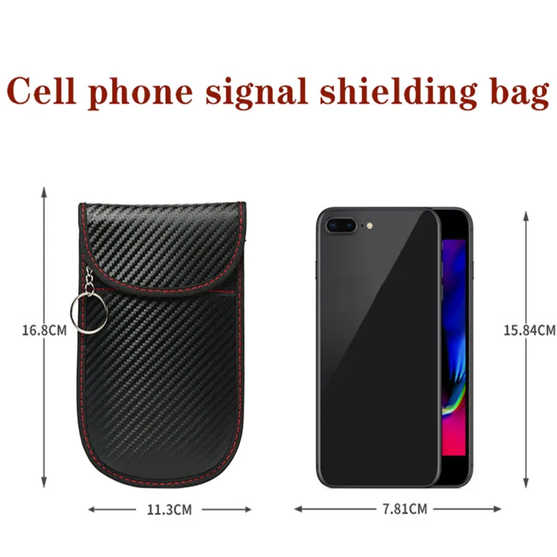 

2020 RFID Signal Blocking Bag Cover Signal Blocker Case Faraday Cage Pouch For Keyless Car Keys Radiation Protection Cell Phone