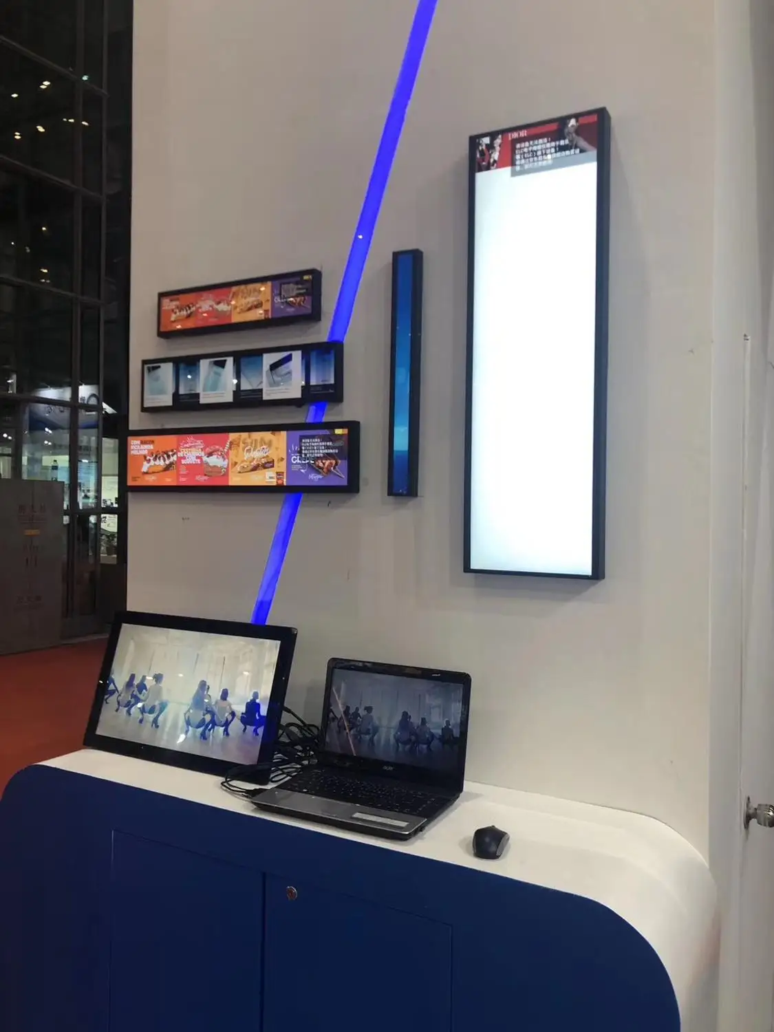 Супермаркет полка 23 дюймов ультра широкий монитор экран растягивается бар Тип ЖК