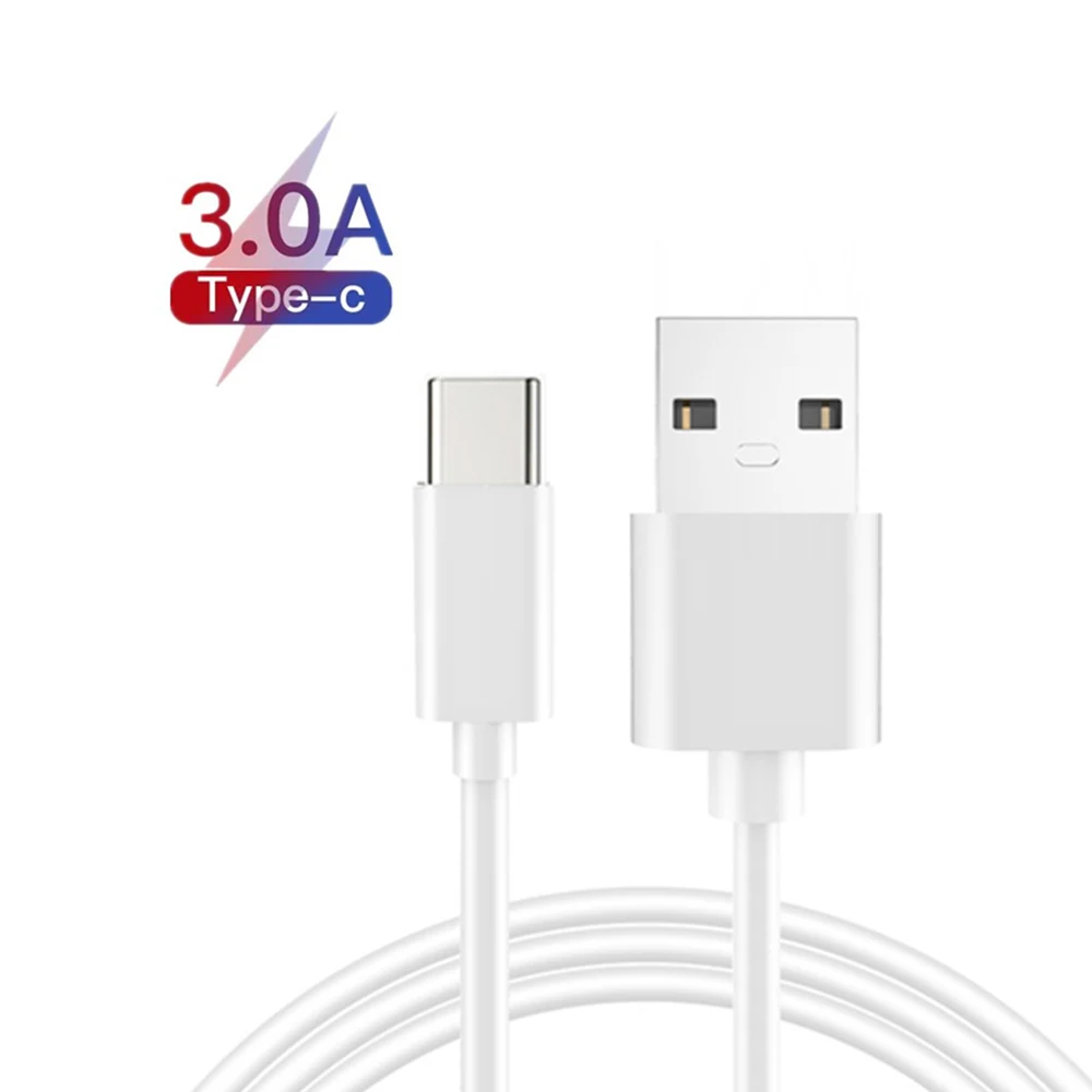 Оригинальное USB зарядное устройство type-C для Redmi 8t 8 K20 Pro Note 8 Pro USBC 3M/1,5 M/2 M/1 M Кабель для быстрой зарядки для samsung S10 A9S A9 Star - Цвет: Белый
