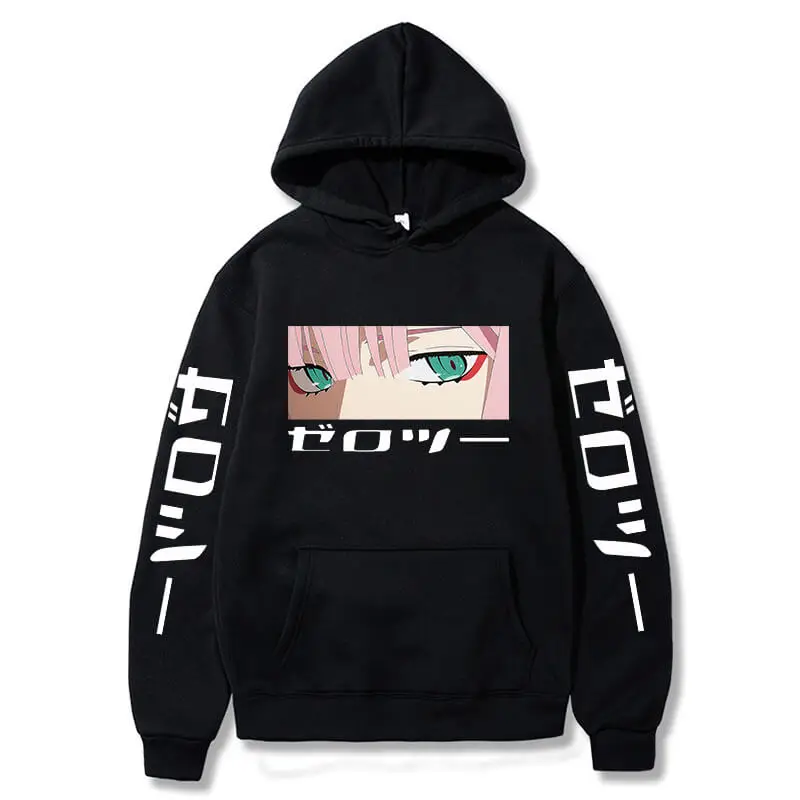 

Hoodie Women Anime Franxx Zero Two Print Sweatshirt Pullover Harajuku Oversized Streetwear Casual Unisex Hoody