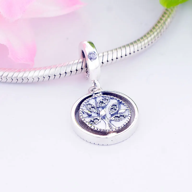 925 пробы Кулон из бисера с Серебряной Эмалью и цирконием древо жизни подходит для