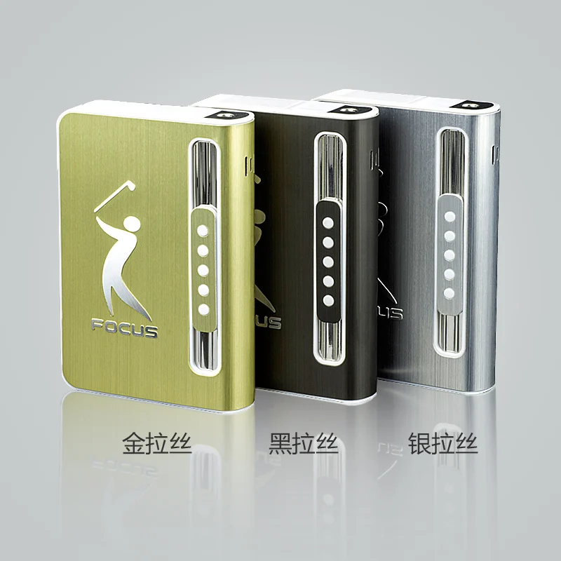 Новинка 1 шт. чехол для сигарет с автоматическим выбрасыванием Widproof зажигалкой