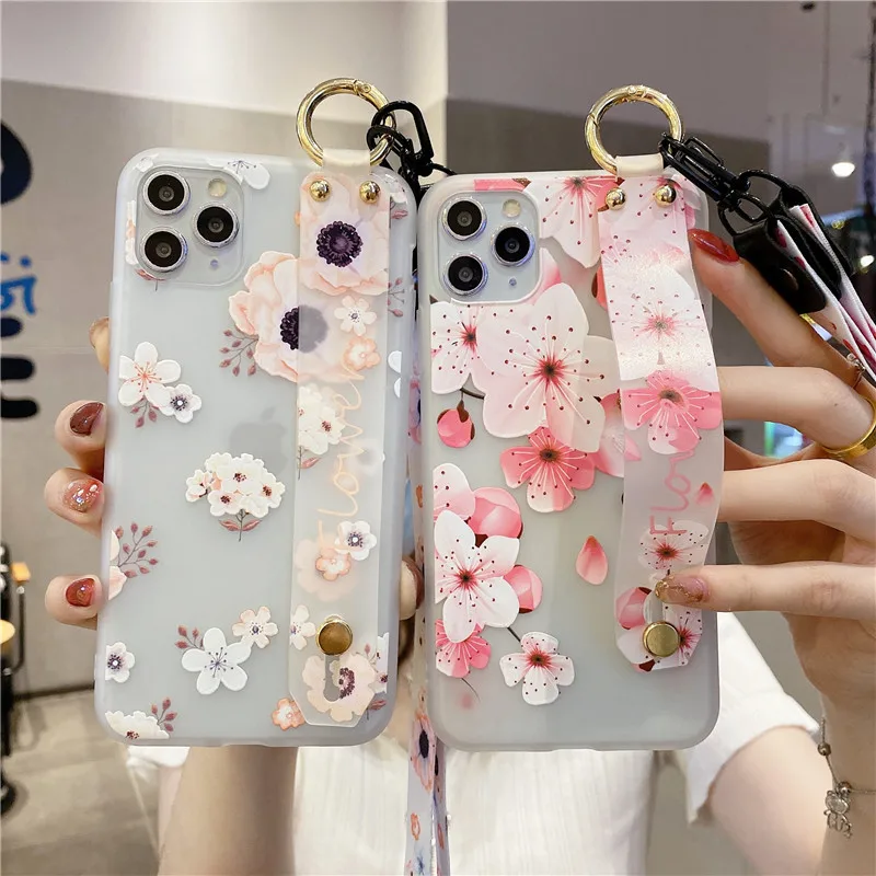 Чехол с ремешком на запястье для Samsung note 8 9 10 s8 s9 s10 S20 plus A10 A20 A30 A40 A50 A60 A70 A80 A90 чехол