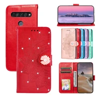with diomand retro leather wallet flip case for lg k61 k20 k30 2019 k40s k50s k50 q60 k41s k51s g9 card holder beautiful cover