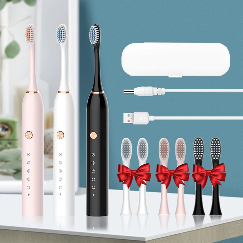 

Powerful Ultrasonic Sonic Electric Toothbrush USB Rechargeable Tooth Brush Adult Electronic Washable Whitening relax Teeth Brush