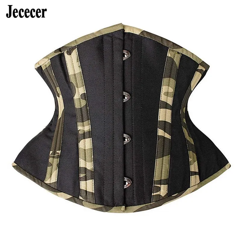 24 Double Steel Boned Waist Trainer Girdles Underbust Corsets New Camouflage Bustier Plus Size Corset Belts | Женская одежда