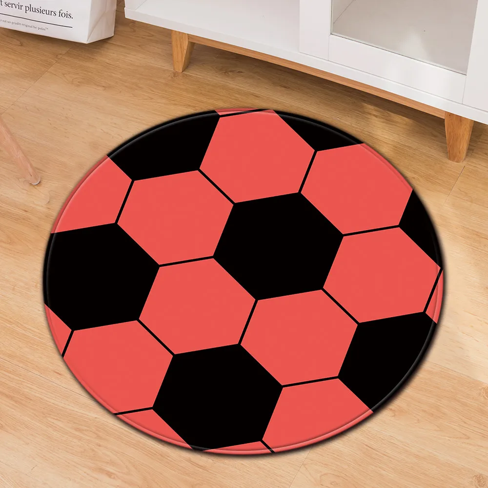 Круглый Футбол Баскетбол компьютерное кресло подушка коврик для офисного кресла