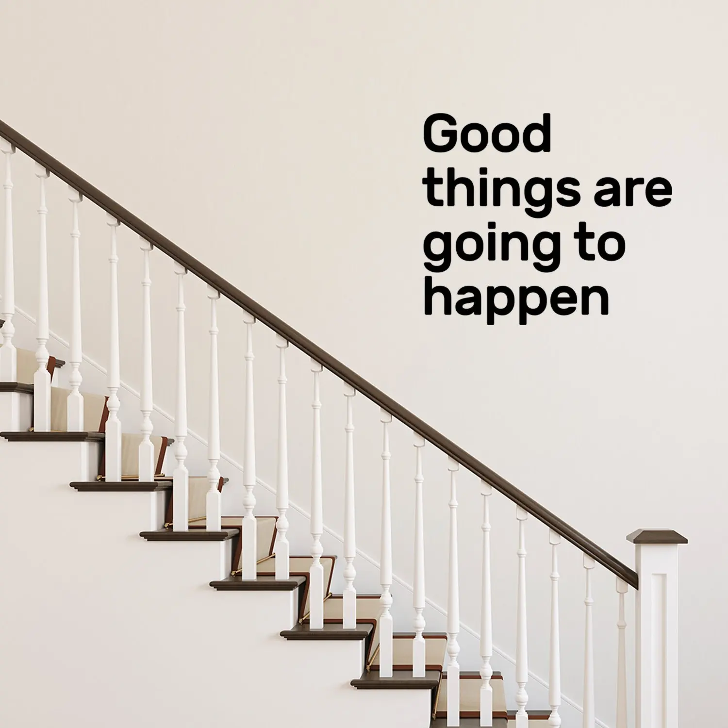 3D хорошие вещи которые будут случиться Настенная Наклейка s декоративная