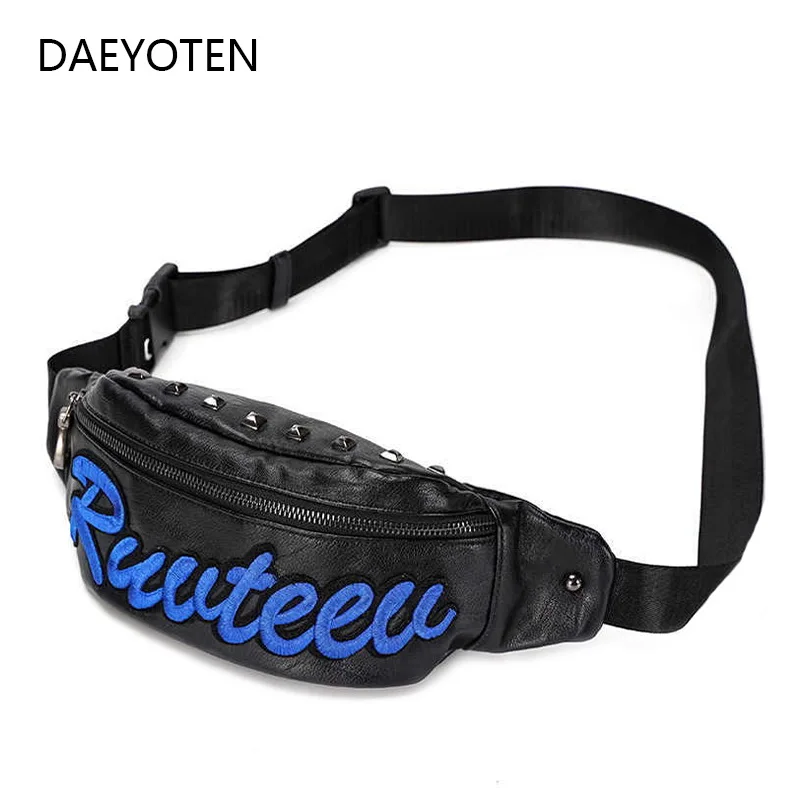 Поясная Сумка DAEYOTEN с вышивкой унисекс забавная нагрудная Сумочка надписью