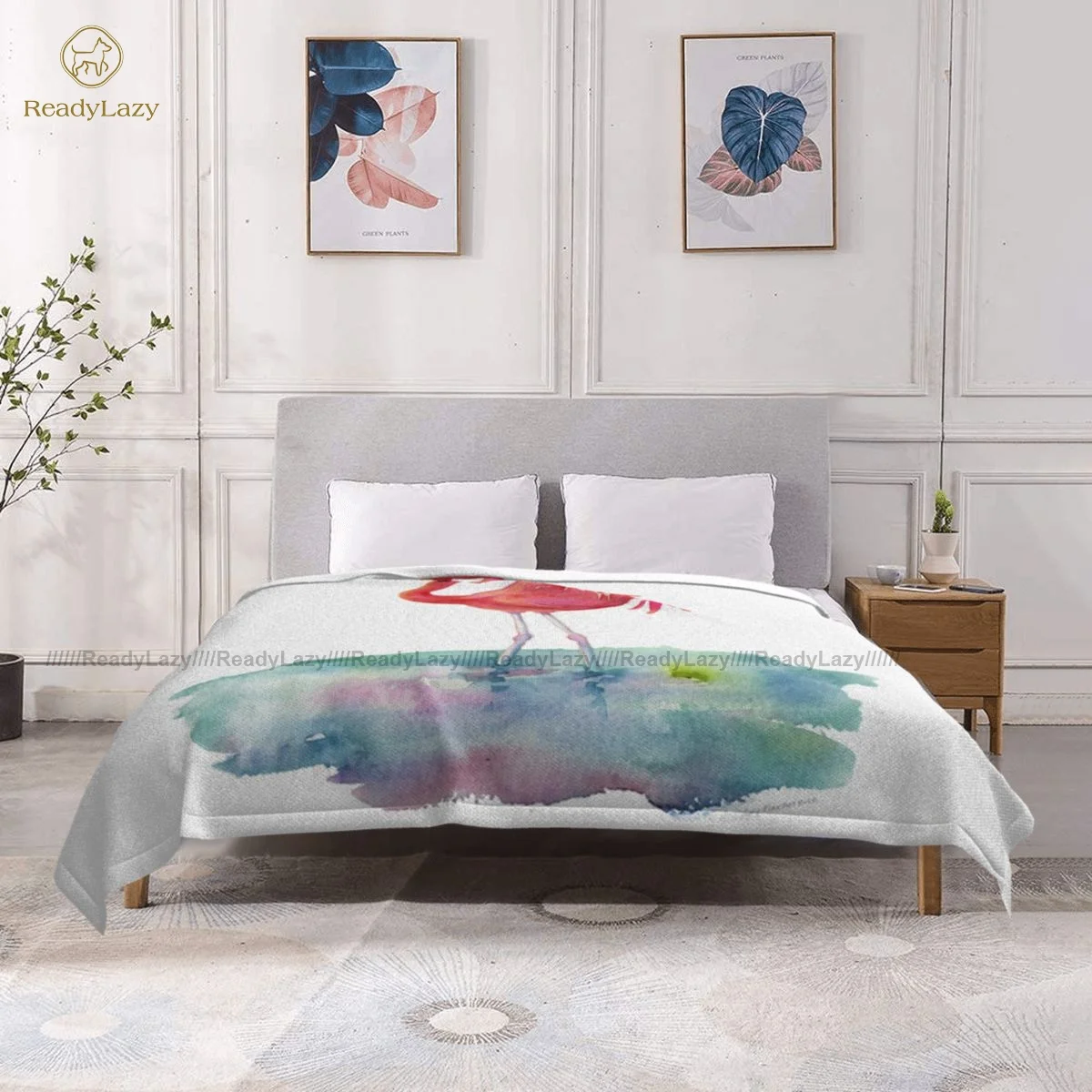 

Flamingo Blanket Couch Super Soft Blanket Cheap Cool Sherpa Fleece Bedspread