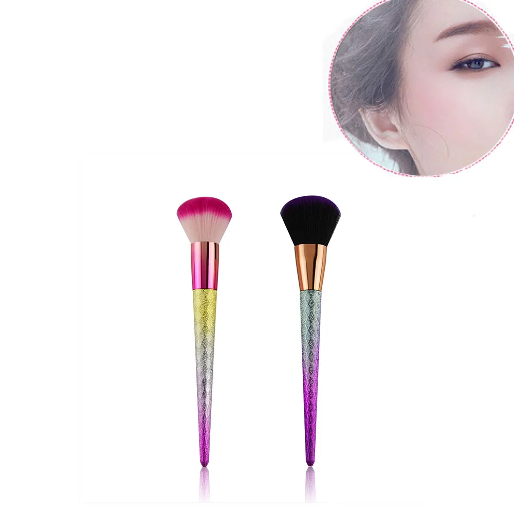 1 шт. алмазные красочные круглые кисти для макияжа пудра тональный крем румяна