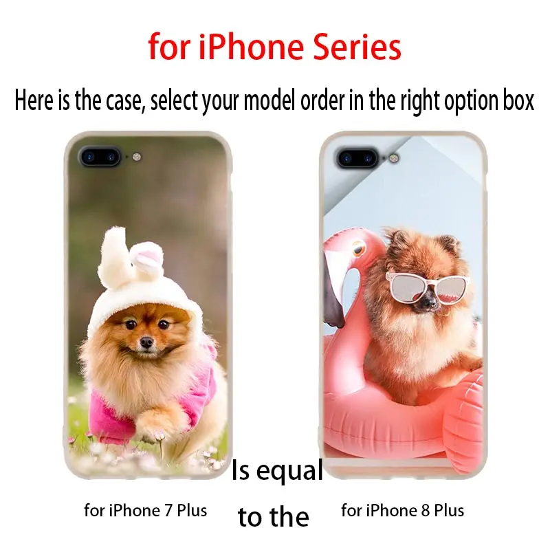 Милый мягкий силиконовый чехол для телефона Pomeranian dogs iPhone 11 Pro 7 8 Plus XR XS Max 4 5 5S SE 6 s