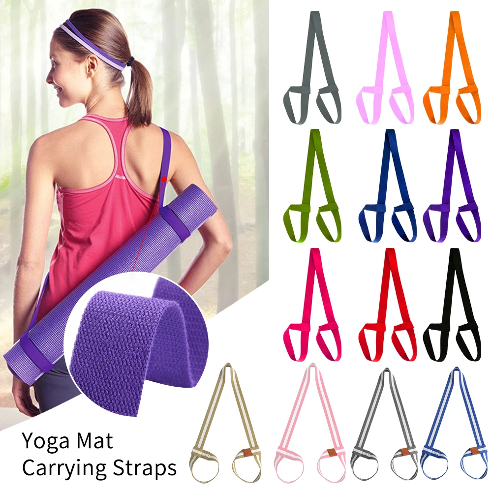 

Yoga Belt Mat Strap Strap Belt Adjustable Sports Sling Shoulder Carry Strap Belt Exercise Stretch Elastic Yoga Belt Fitness