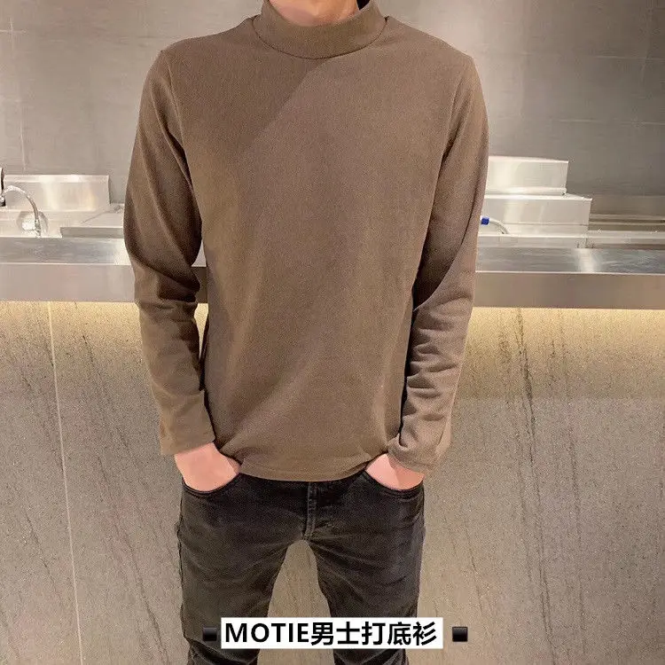 Нижняя рубашка мужская Осень-зима 2020 новая Вельветовая эластичная трикотажная с