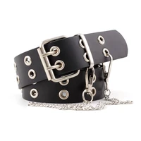 2020 fashion punk alloy women belt chain luxury for women belt leather new style belts pin buckle jeans decorative female