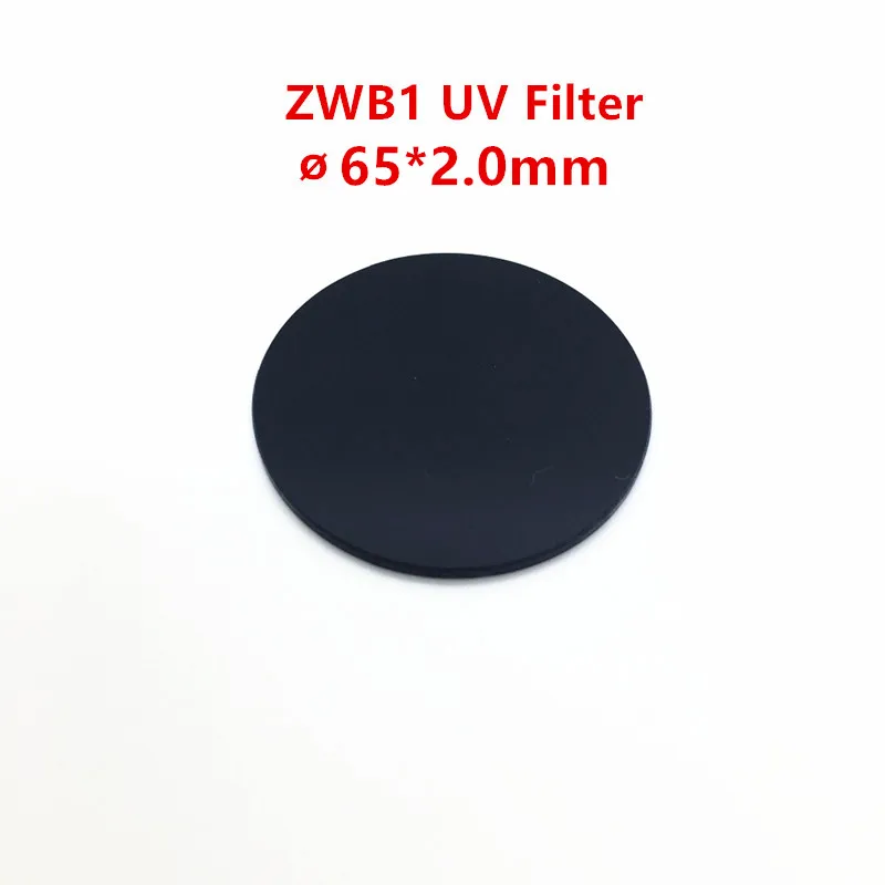 65*2 0 мм 340nm UV Pass фильтр ZWB1 UG11 U 340 для 302nm 312nm ультрафиолетовая полоса черный