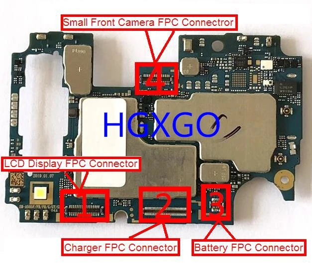 10 шт. для Samsung A50 A505F A505 ЖК-дисплей/зарядная док-станция USB/батарея FPC/маленькая