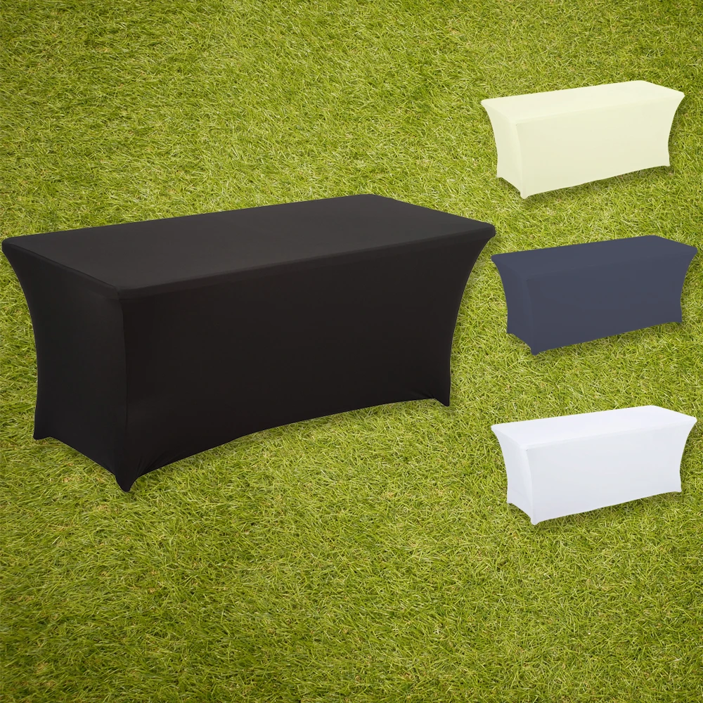 Rectangular Tablecloths Spandex Stretch Table Cover For Wedding Hotel Home Event Party Decoration HAORUI 1PC | Дом и сад