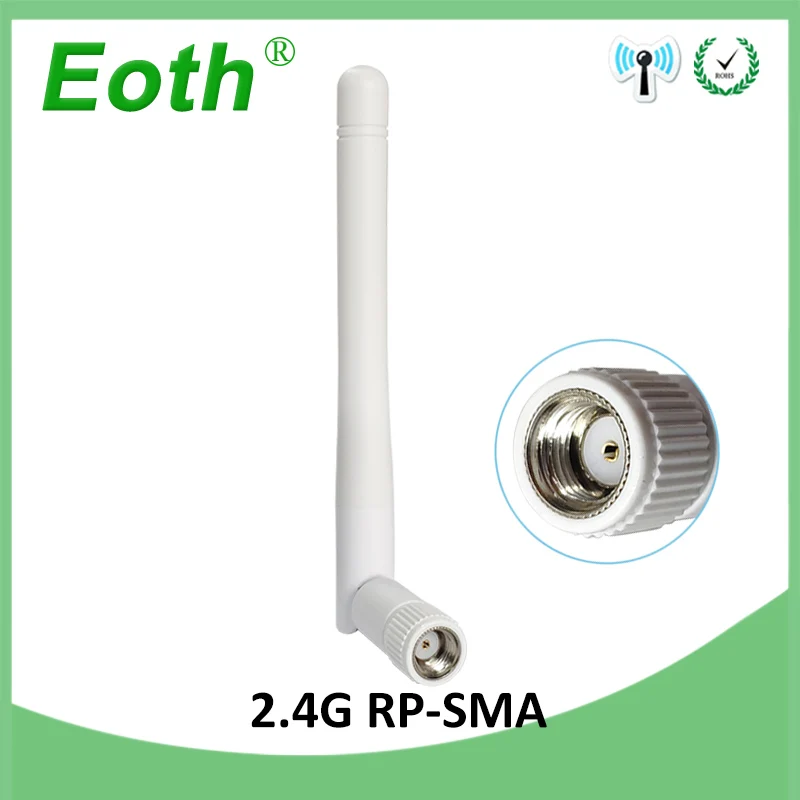2 4 Ghz антенна wi fi 3dbi RP SMA Штекерный разъем для 4G белый антенн водонепроницаемый antenas