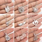 Ожерелье с подвеской в виде животного из нержавеющей стали, волк, собака, кошка, медведь, ожерелья в форме льва, женские, мужские ювелирные изделия, колье