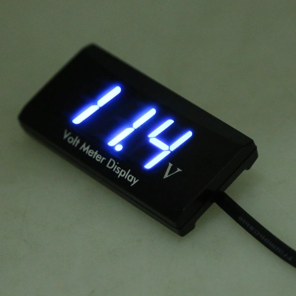 Автомобильный/Автомобильный Вольтметр постоянного тока 8 16 В со светодиодной