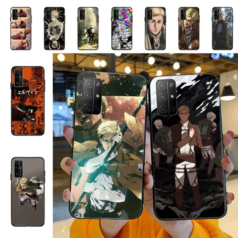 

YNDFCNB Smith Erwin Attack on Titan Phone Case for Huawei Honor 8x C 9 10 i lite play view 10 20 30 5A Nova 3 I