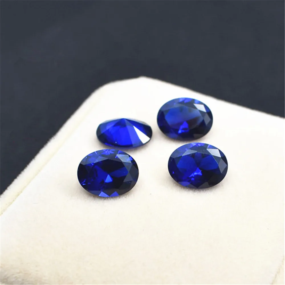 

Brilliant Blue Spinel Oval Faceted Gemstone Egg Shape Blue Spinel Gem Multiple Sizes to Choose GL05