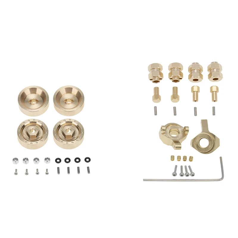 

Комбайнер для тормозных дисков и колес с шестигранным адаптером для осевого SCX24 90081 и 4 мм, удлиненные 7 мм, шестигранные ступицы и суставы рул...