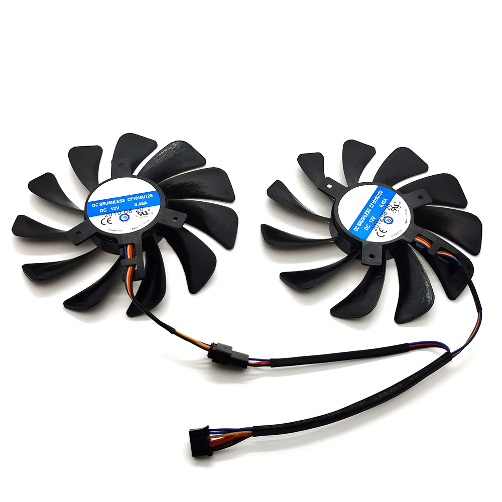 Альтернативный Вентилятор Охлаждения видеокарты RX590 для XFX RX 590/580 VGA охлаждение 2