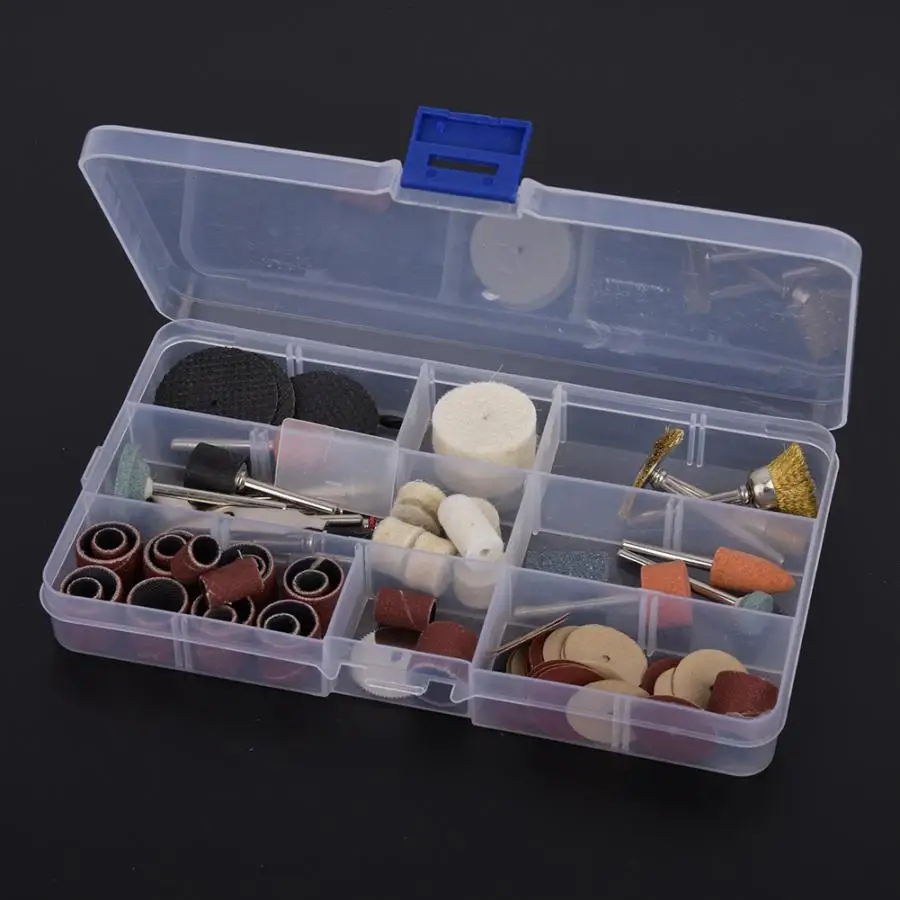 93 шт. роторный инструмент Аксессуар Набор бит шлифовальный полировальный для