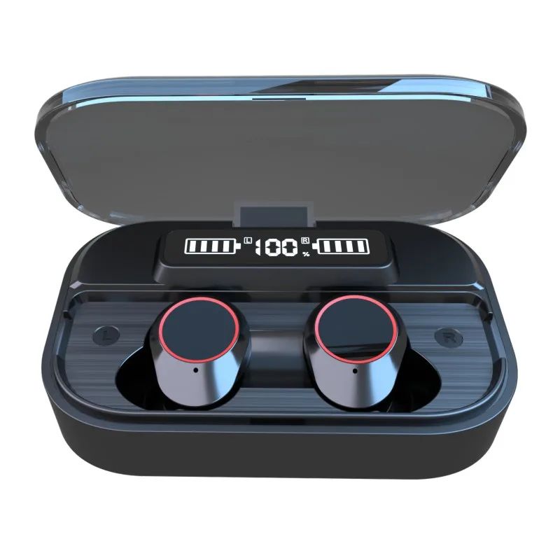 

tws earphones bluetooth 5.0 wireless earbuds in ear bud blue tooth 2000mAh charging box touch control waterproof with microphone
